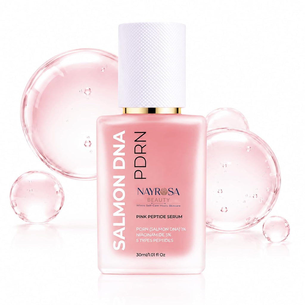PDRN Pink Peptide Salmon DNA Serum Pink Glow, 5% Niacinamide-1Fl Oz | PDRN Serum with Niacinamide & Peptides for Rejuvenation, Hydration, Skin Barrier Support, Smoothing, Uneven Tone, Korean Care