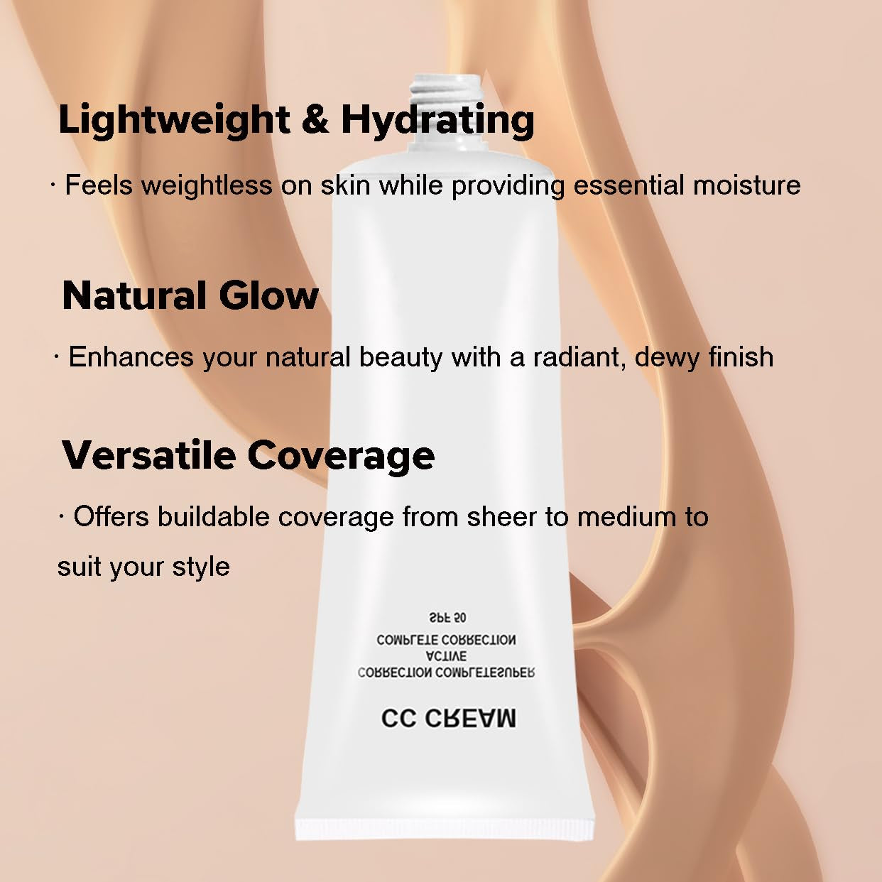 CC Cream Skin Tone Adjusting for Mature Skin, Complete Correction Super Active, Light, Moisturizer, SPF 50, 1.0 Fl Oz (Natural, 30Ml)