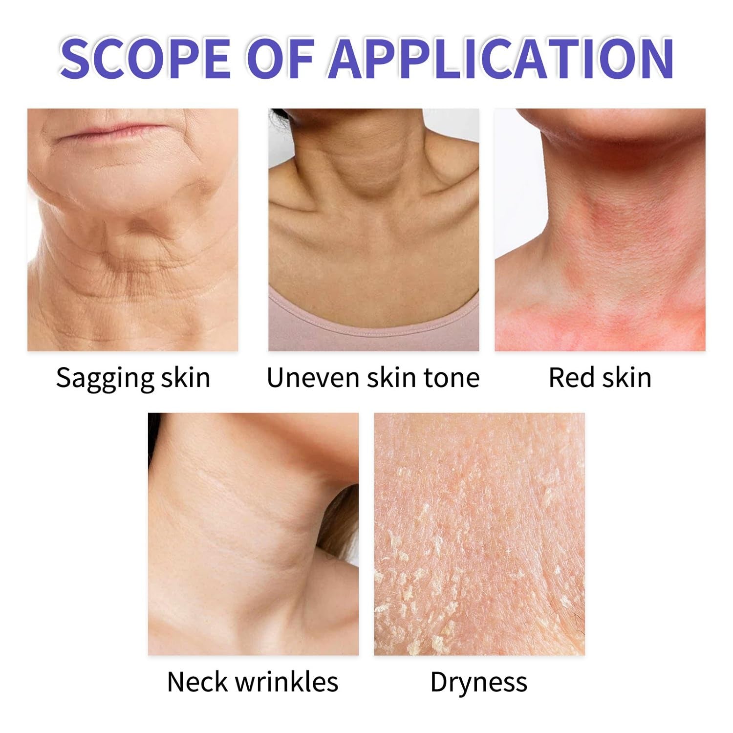 Tighten and Lift Neck Firming Cream, Neck Creams for Tightening & Lifting Sagging Skin & Hydrating, Help Reduce Fine Lines & Wrinkles