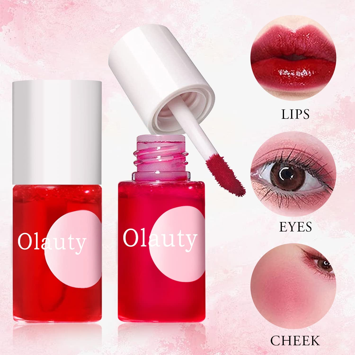 4 Colors Lip Tint Stain Set, Watery Lip Tint Mini Liquid Matte Lipstick | Lip Stain Long Lasting Waterproof, Korean Lip Gloss Moisturizing Natural, Multi-Use Lip and Cheek Tint,Lightweight Non-Sticky