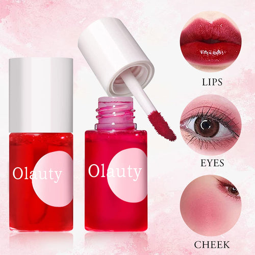 4 Colors Lip Tint Stain Set, Watery Lip Tint Mini Liquid Matte Lipstick | Lip Stain Long Lasting Waterproof, Korean Lip Gloss Moisturizing Natural, Multi-Use Lip and Cheek Tint,Lightweight Non-Sticky
