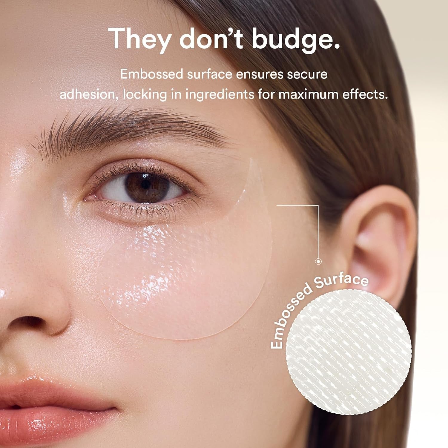 Vegan Collagen Eye Patches for Wrinkles & Fine Line with Jericho Rose Jelly & Peptides, 60 Count, Korean Skin Care