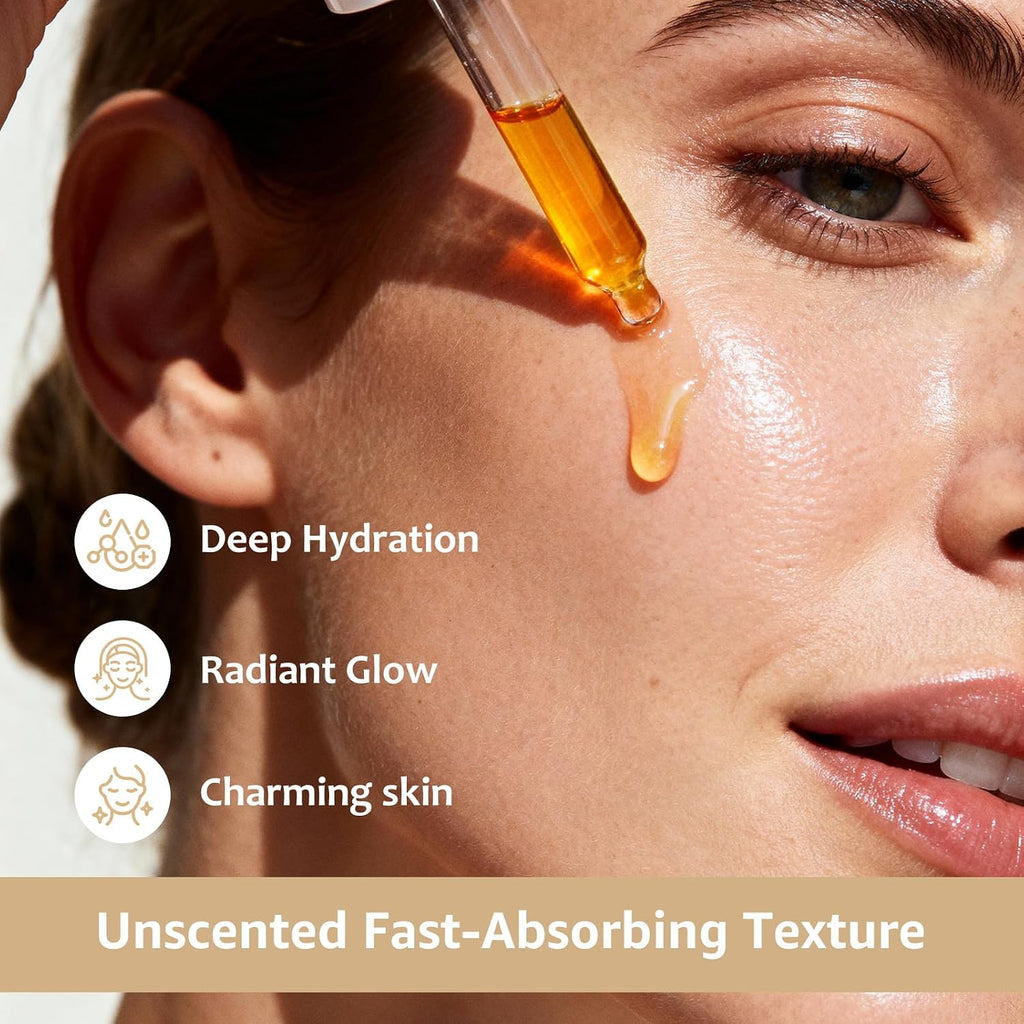 Salmon DNA PDRN Peptide Serum, Stem Cell Serum for Face with Salmon Dna, Korean Skin Care for Sensitive Skin,Deep Hydration&Moisturizing,Fast-Absorbing(Unscented,1.01 Fl.Oz.,30Ml)