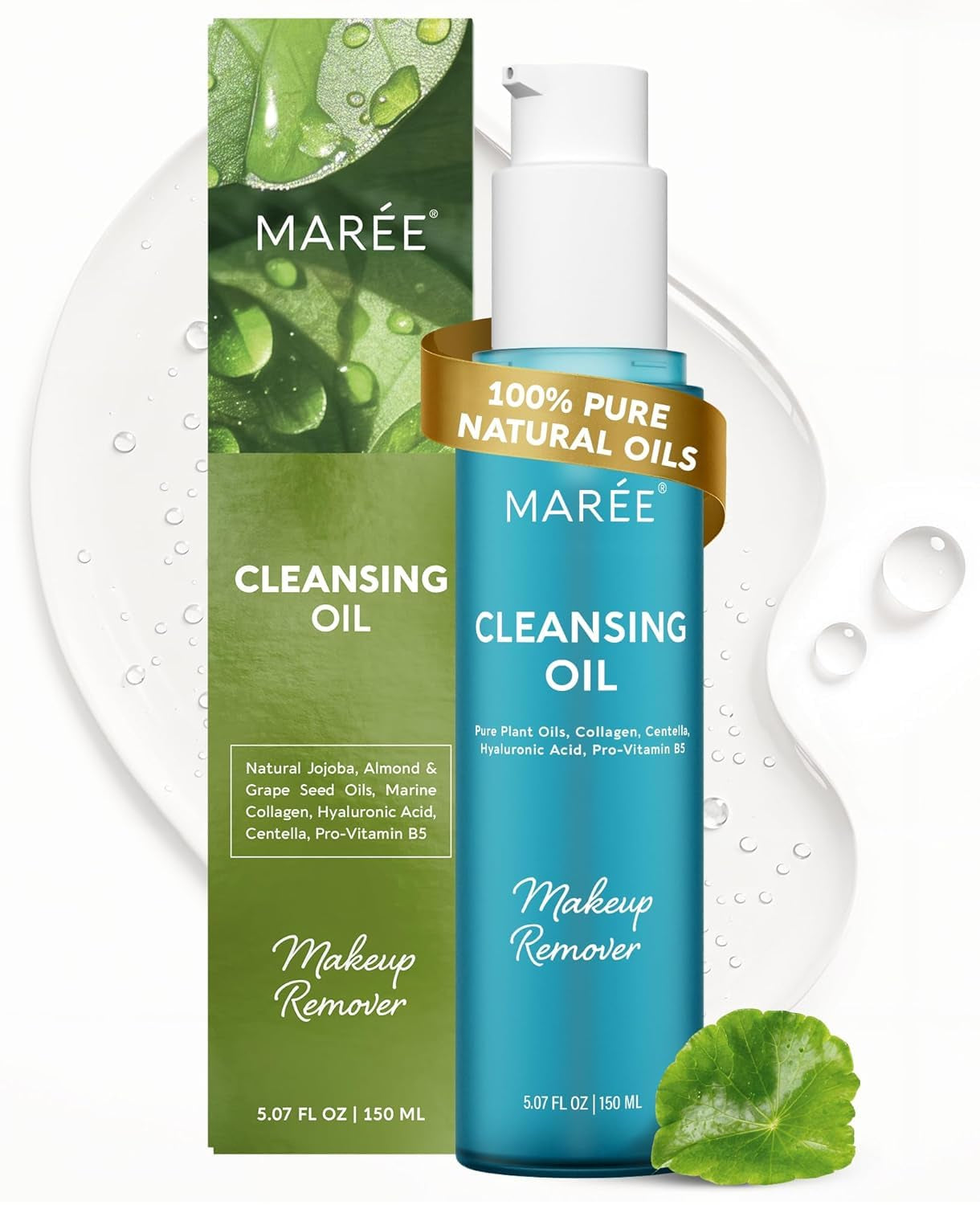 Deep Cleansing Oil for Face – Makeup Remover Oil Cleanser for Face Skincare – Centella Cleansing Oils Non-Comedogenic – Makeup Blackhead Remover – Pore Cleaner Facial Wash for Sensitive Skin