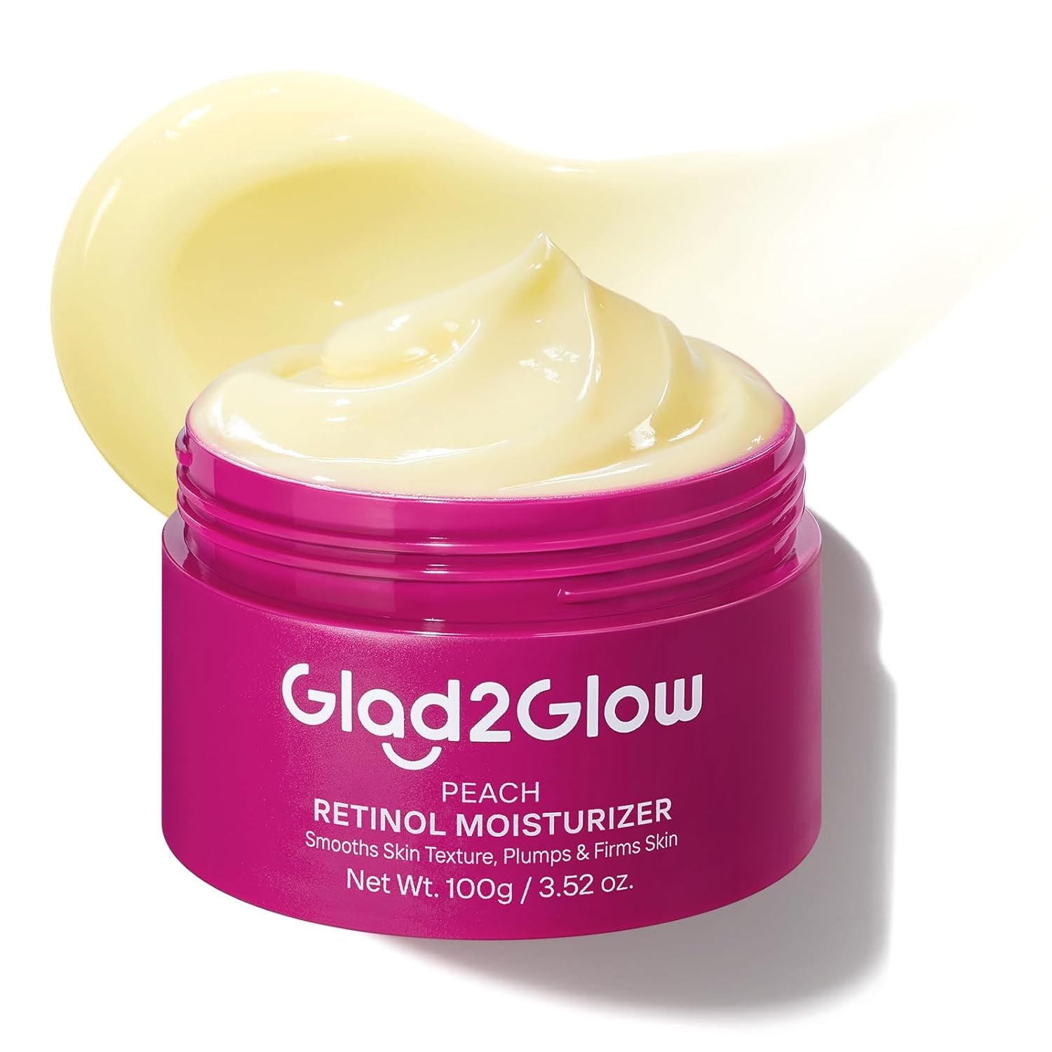 Peach Retinol Face Moisturizer, Retinol Night Cream for Normal, Combination & Uneven Skin, Smooth Fine Lines, Refine Texture, Brighten Dull Skin - Retinol, HPR, Niacinamide, 100G