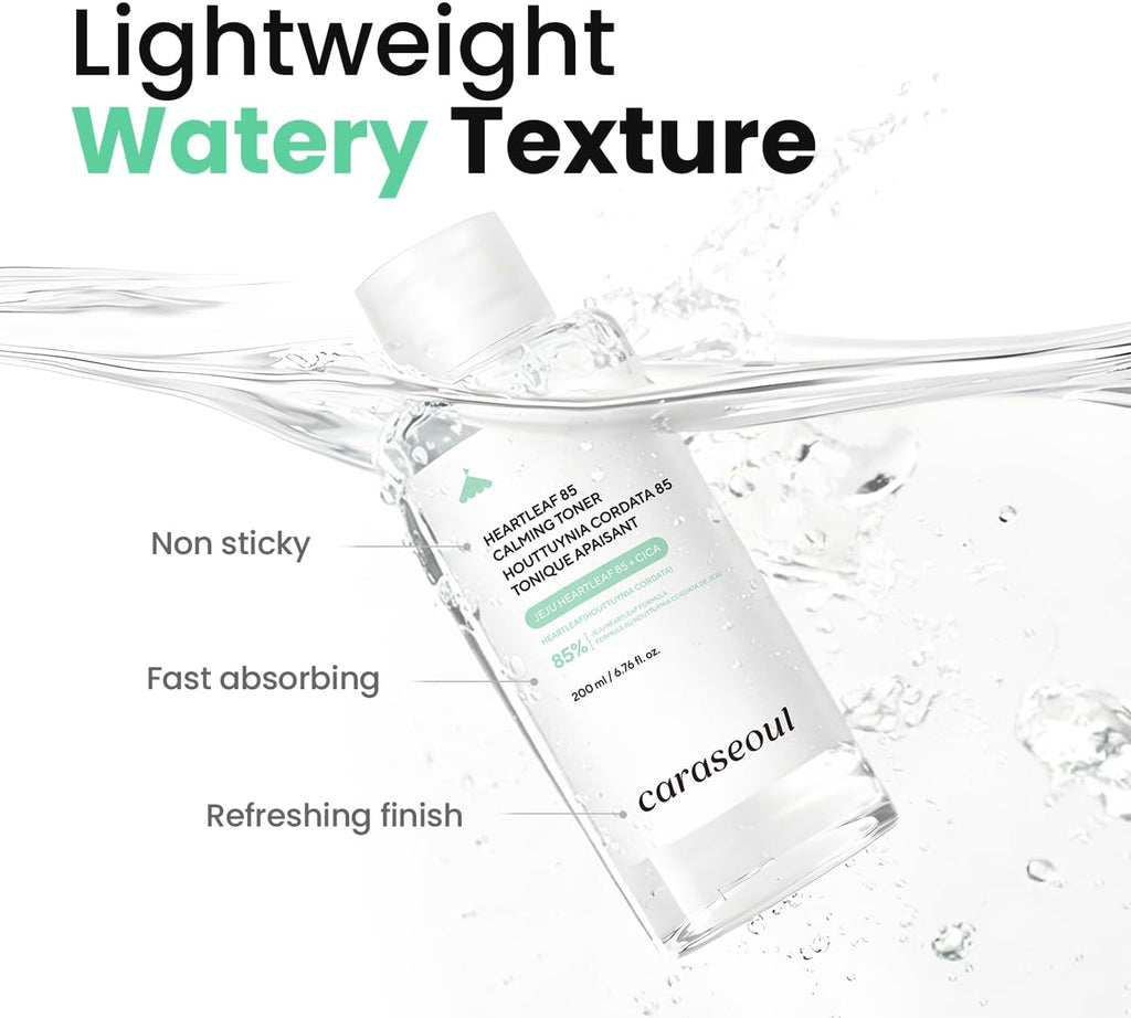 Heartleaf 85 Calming Toner for Face | 85% Heartleaf Extract, Hydrating Korean Toner, Jeju Houttuynia Cordata Extract, for Sensitive Skin, PH Balanced, Korean