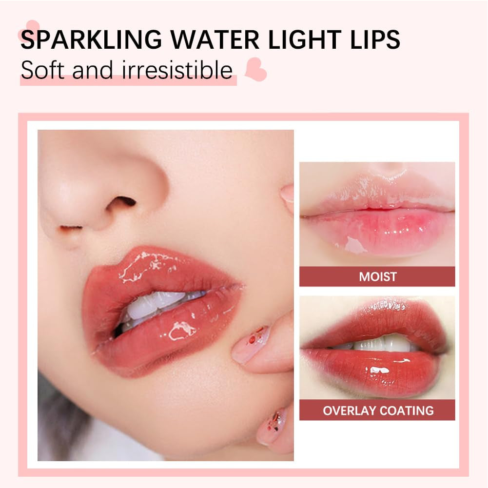 Hydrating Lip Glow Oil, Moisturizing Lip Glow Oil, Lip Plumper Gloss, Transparent Lip Gloss, Lip Oil, Plumping Lip Oil, Lip Balm, Tinted Lip Balm Lip Care (Clear)