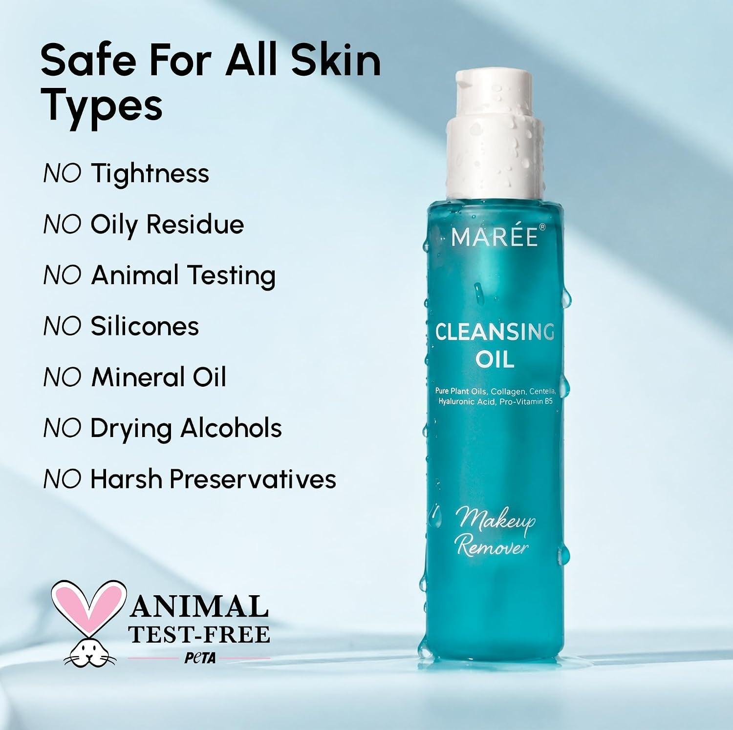 Deep Cleansing Oil for Face – Makeup Remover Oil Cleanser for Face Skincare – Centella Cleansing Oils Non-Comedogenic – Makeup Blackhead Remover – Pore Cleaner Facial Wash for Sensitive Skin