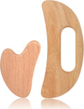 Wood Body Gua Sha Massage Tool, Lymphatic Drainage Tool | Body Sculpting Anti-Cellulite Tools, Guasha Tool for Face，Back, Legs, Women'S Body Shaping Tools