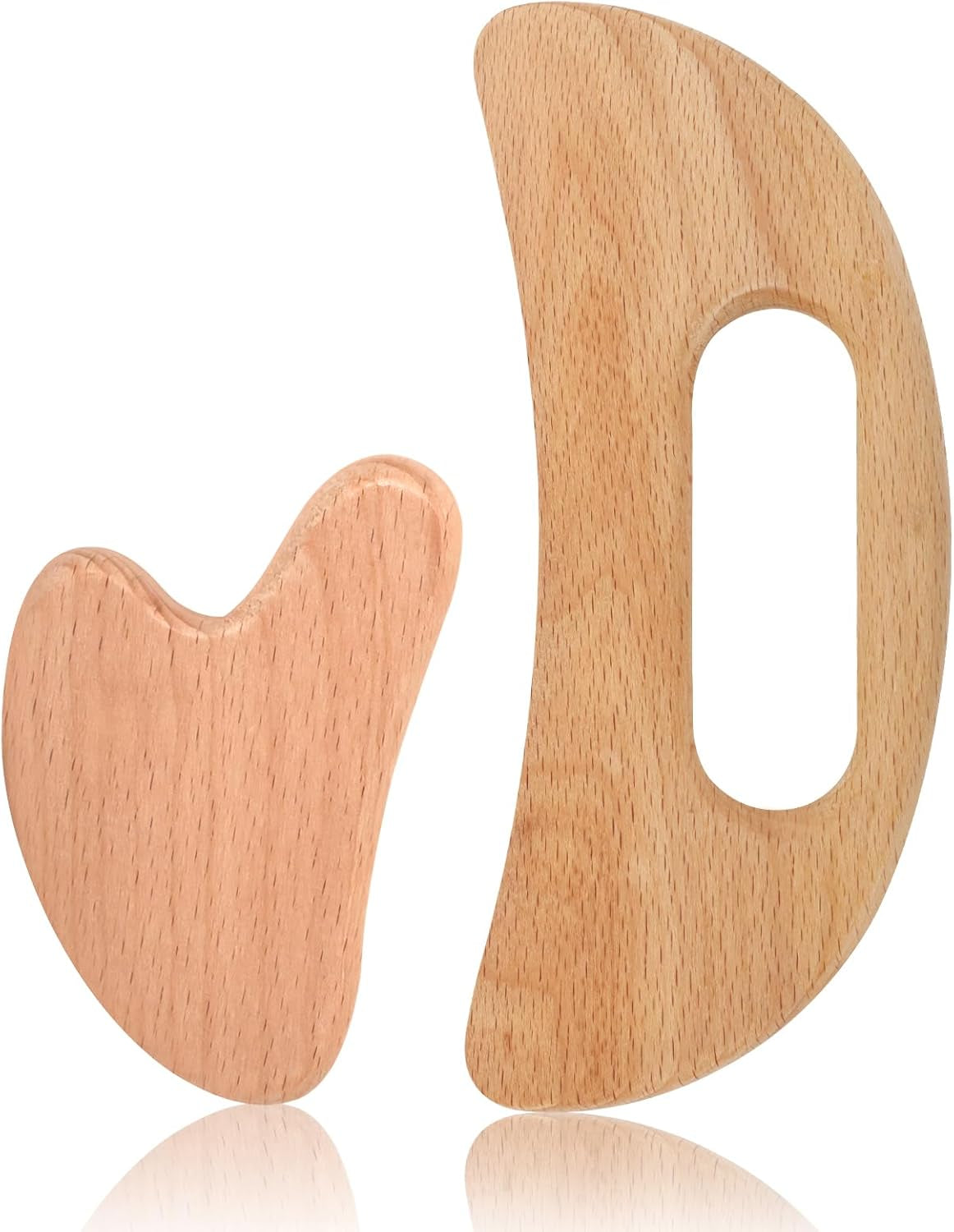 Wood Body Gua Sha Massage Tool, Lymphatic Drainage Tool | Body Sculpting Anti-Cellulite Tools, Guasha Tool for Face，Back, Legs, Women'S Body Shaping Tools