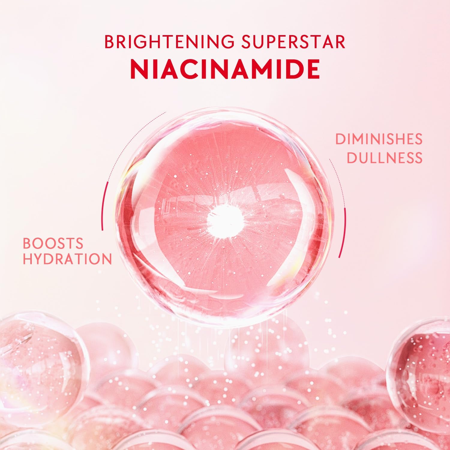 Face Moisturizer, Brightening Facial Moisturizer with 5% Niacinamide, Pomegranate Gel Cream for Uneven Skin Tone, Calming Allantoin for Sensitive Skin, All Skin Types, 100G