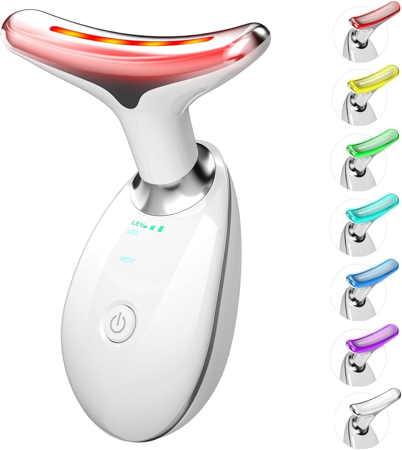7 in 1 Face Massager Tool, Red Light Therapy for Face and Neck, Red Light Therapy Wand, Face Neck Lift Sculpting Tool for Skin Care, Gifts for Women & Men