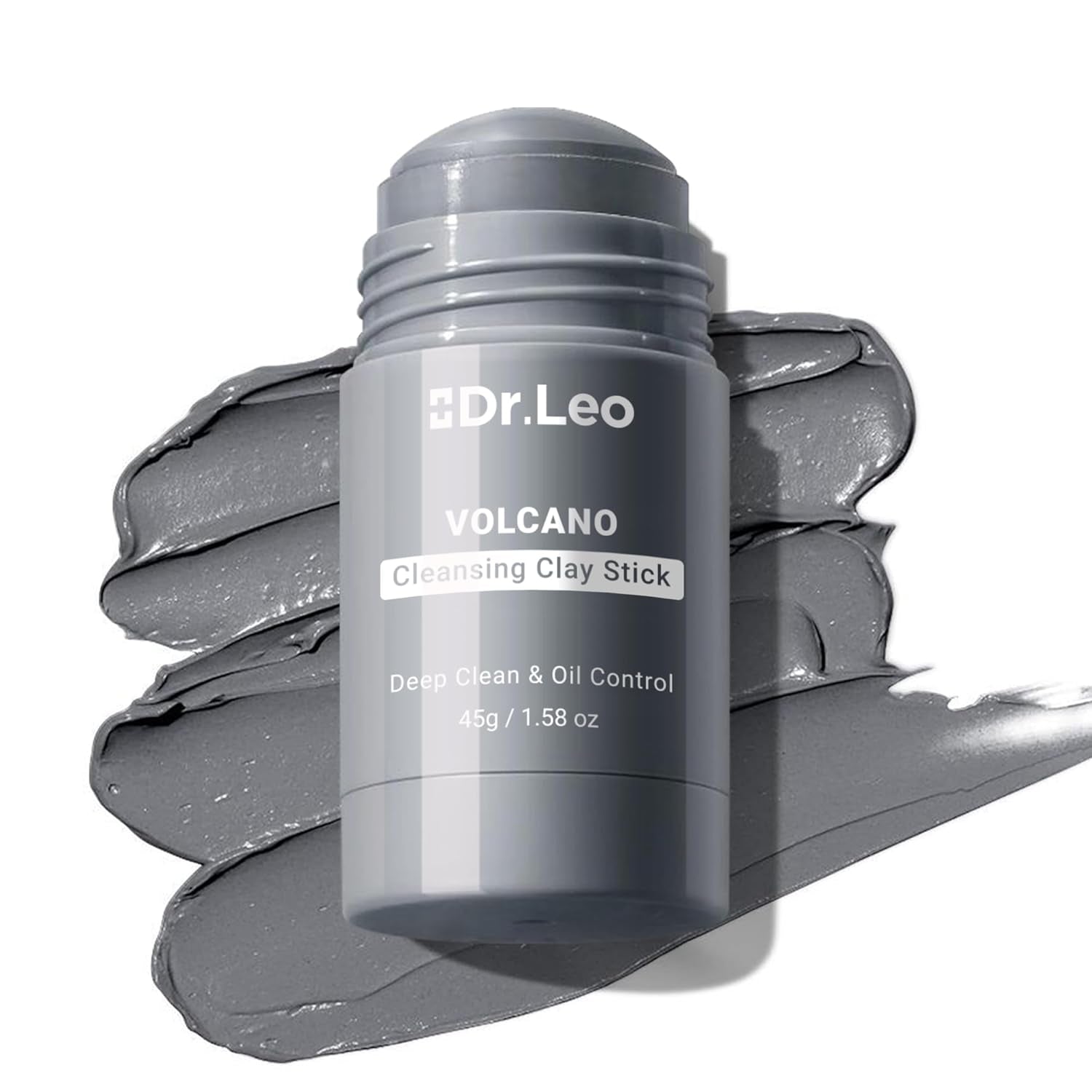 Blackhead Remover Clay Mask Stick, Volcanic Mud & Kaolin, 1.58Oz | Charcoal Clay Mask Stick for Deep Pore Detox, Controls Oil & Refines Pores, Gentle for All Skin Types, Compact Travel Size