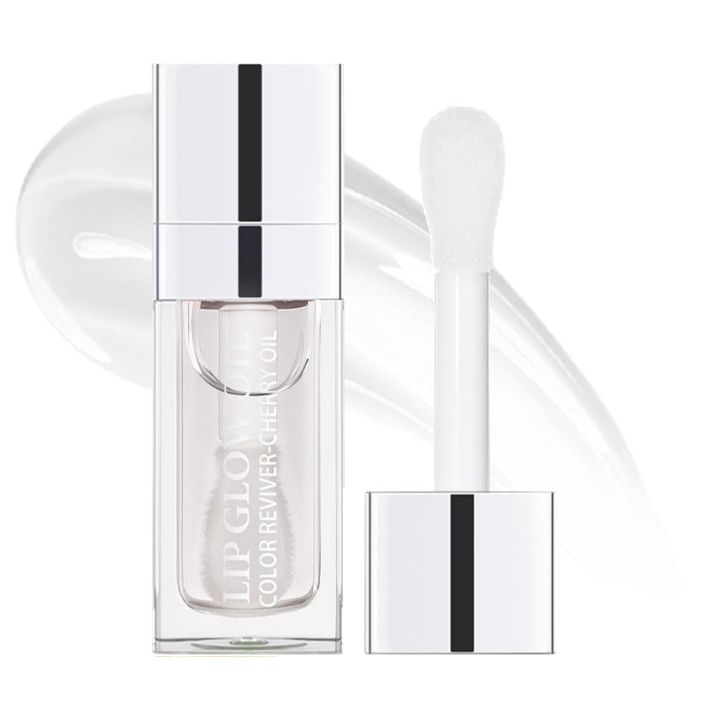 Hydrating Lip Glow Oil, Moisturizing Lip Glow Oil, Lip Plumper Gloss, Transparent Lip Gloss, Lip Oil, Plumping Lip Oil, Lip Balm, Tinted Lip Balm Lip Care (Clear)