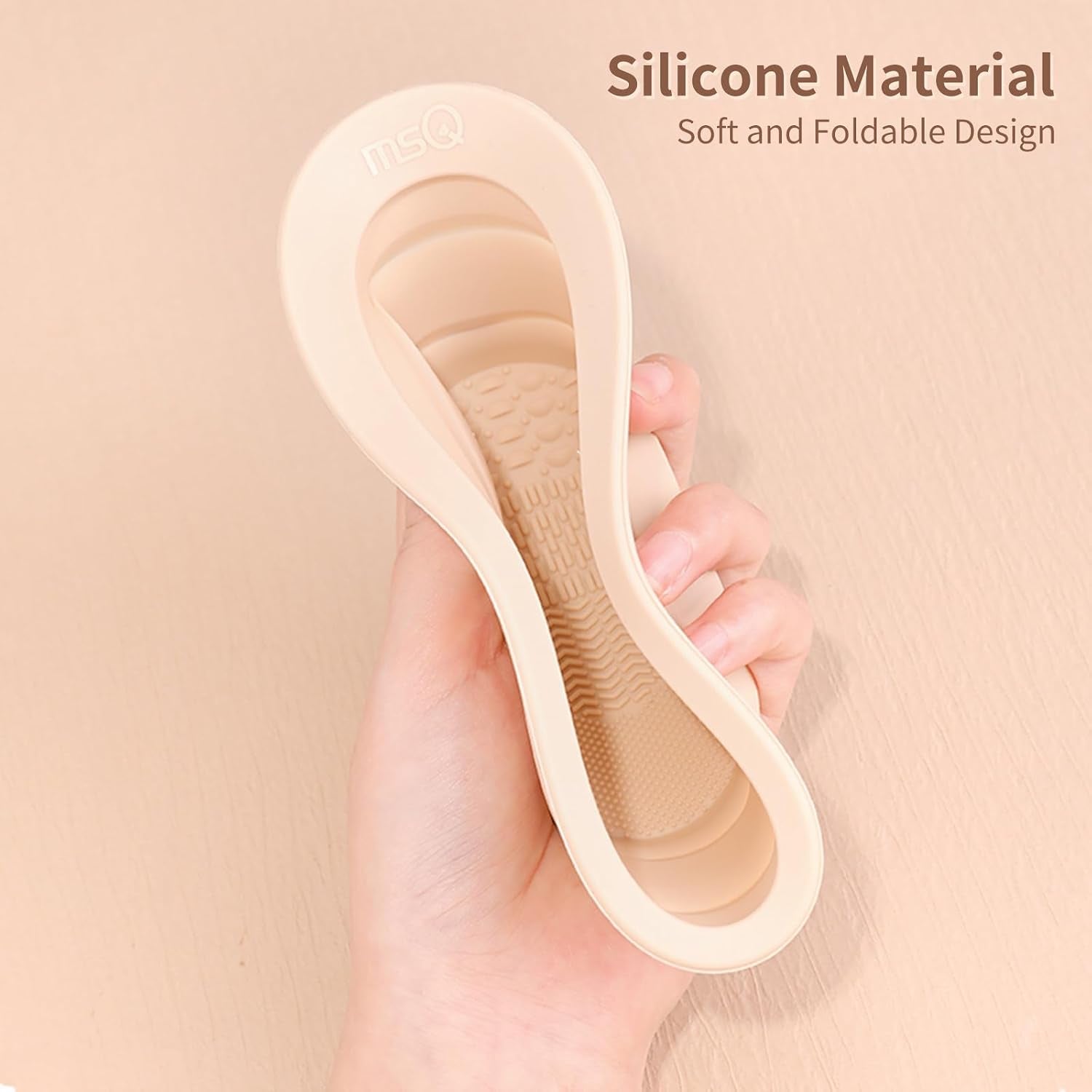 Foldable Silicone Makeup Brush Cleaner Bowl  Makeup Brush Cleaning Mat Portable Cleaning Tool for Brushes, Powder Puffs and Sponges