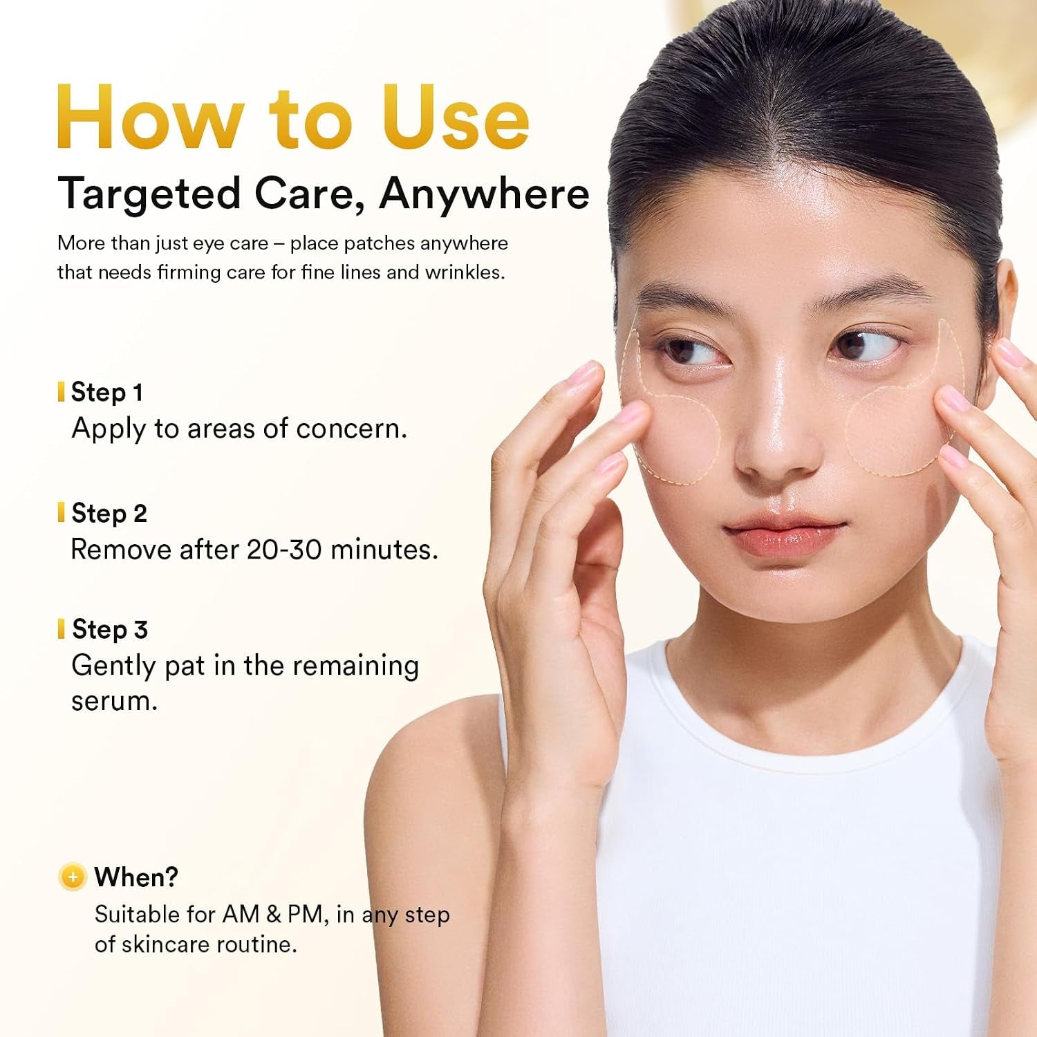 Vegan Collagen Eye Patches for Wrinkles & Fine Line with Jericho Rose Jelly & Peptides, 60 Count, Korean Skin Care