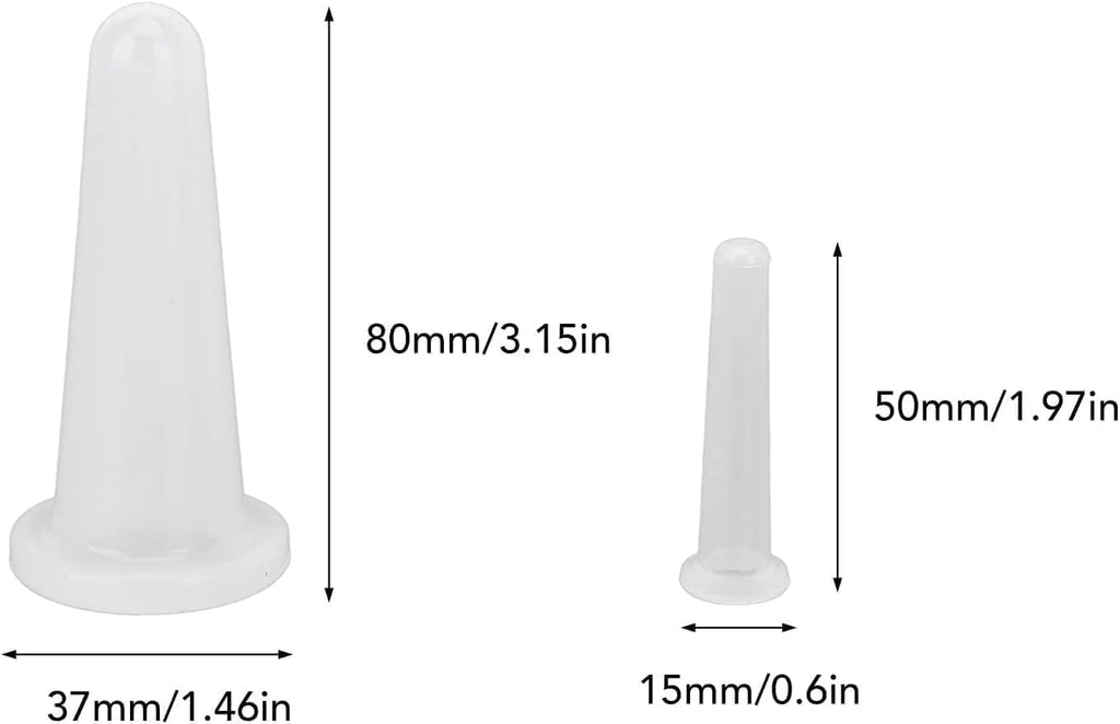 4Pcs Transparent Massage Cupping Set Silicone Mini Facial Cups Face Massager Helper Skin Care Neck Back Eyes Massaging Cup Safe to Use, Don'T Worry about Burns Health Care Products