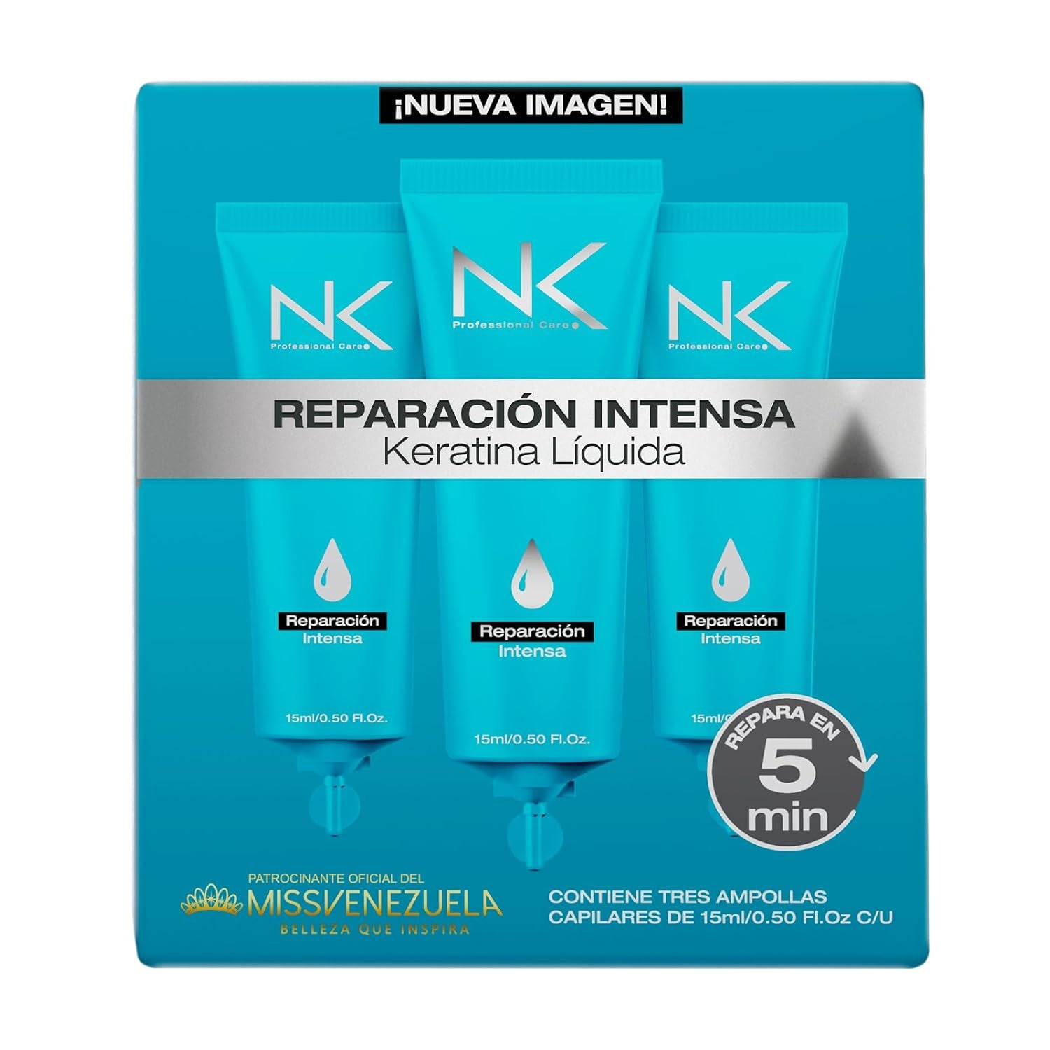 Intense Repair Ampoule, 3 Pack Hair Treatment for Dry Damaged Hair, Hair Protein Treatment, Damaged Hair Repair, 15Ml/Ea
