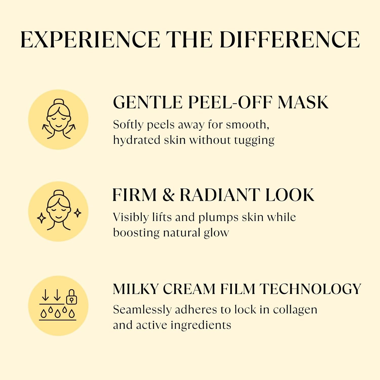 Korean Collagen Wrapping Mask with Jelly Brush, Honey Peel off Mask for Hydrating, Elasticity and Glass Skin, Suitable for All Skin Types, 60G