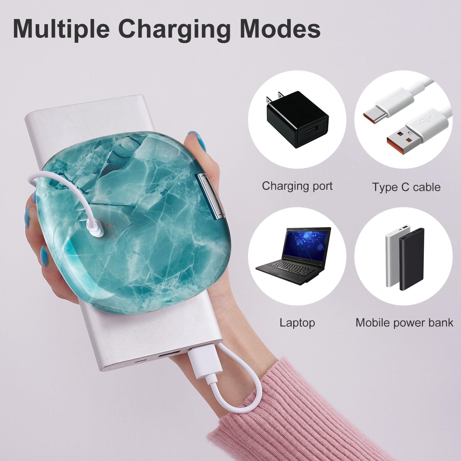 Compact Mirror with Light-4 Inches Compact 1X/10X Magnifying Mirror | Double Sides Lighted, 3 Colors Lighting, 0-100% Brightness, Diammable Touch, 1200Mah Rechargeable, for Pocket, Purse