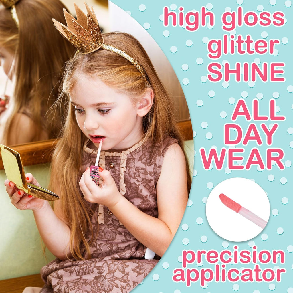 L.O.L Surprise 7-Pack Lip Gloss for Girls, Lol Lip Gloss | Non-Toxic Kids Makeup with L.O.L. Characters