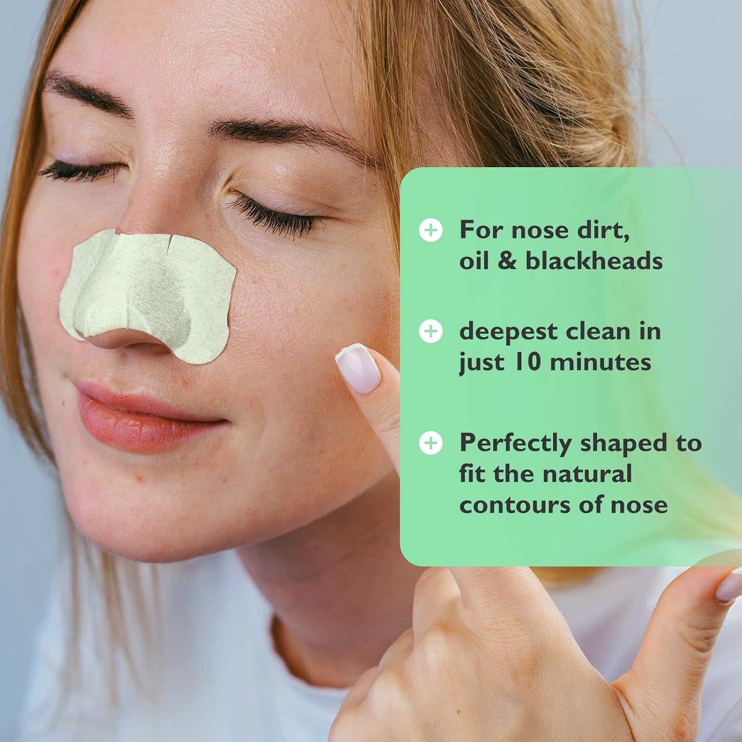 Blackhead Pore Strips,(70 Counts) Blackhead Remover-Deep Cleansing Nose Strips with Instant Pore Unclogging, Nose Plant Strips for Blackheads