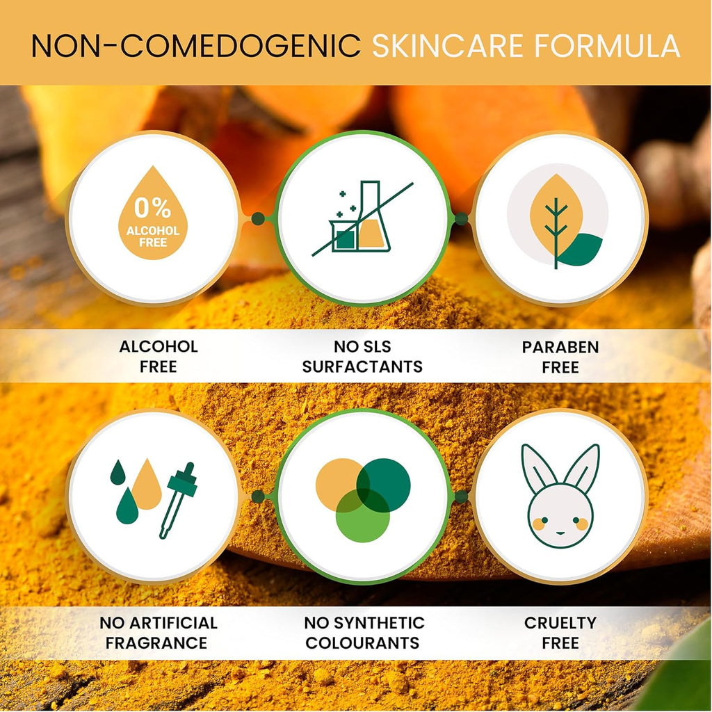 Turmeric Body Scrub, Face & Body Exfoliating Scrub, 7.8 Oz | Weekly Polish Step • Shower Skincare Routine • Soft Refreshed Feel