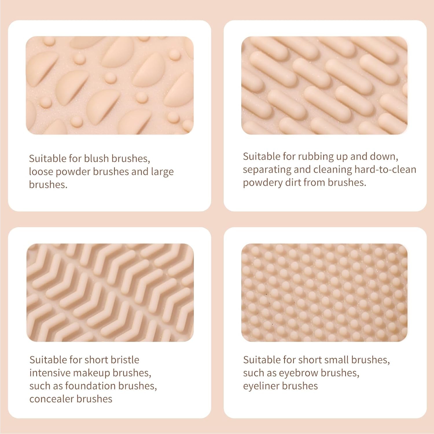 Foldable Silicone Makeup Brush Cleaner Bowl  Makeup Brush Cleaning Mat Portable Cleaning Tool for Brushes, Powder Puffs and Sponges