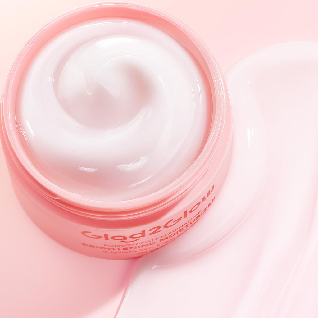 Face Moisturizer, Brightening Facial Moisturizer with 5% Niacinamide, Pomegranate Gel Cream for Uneven Skin Tone, Calming Allantoin for Sensitive Skin, All Skin Types, 100G