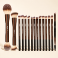 VAIRE BEAUTY 15 PCS Double-Ended Makeup Brush Set on warm ivory studio background