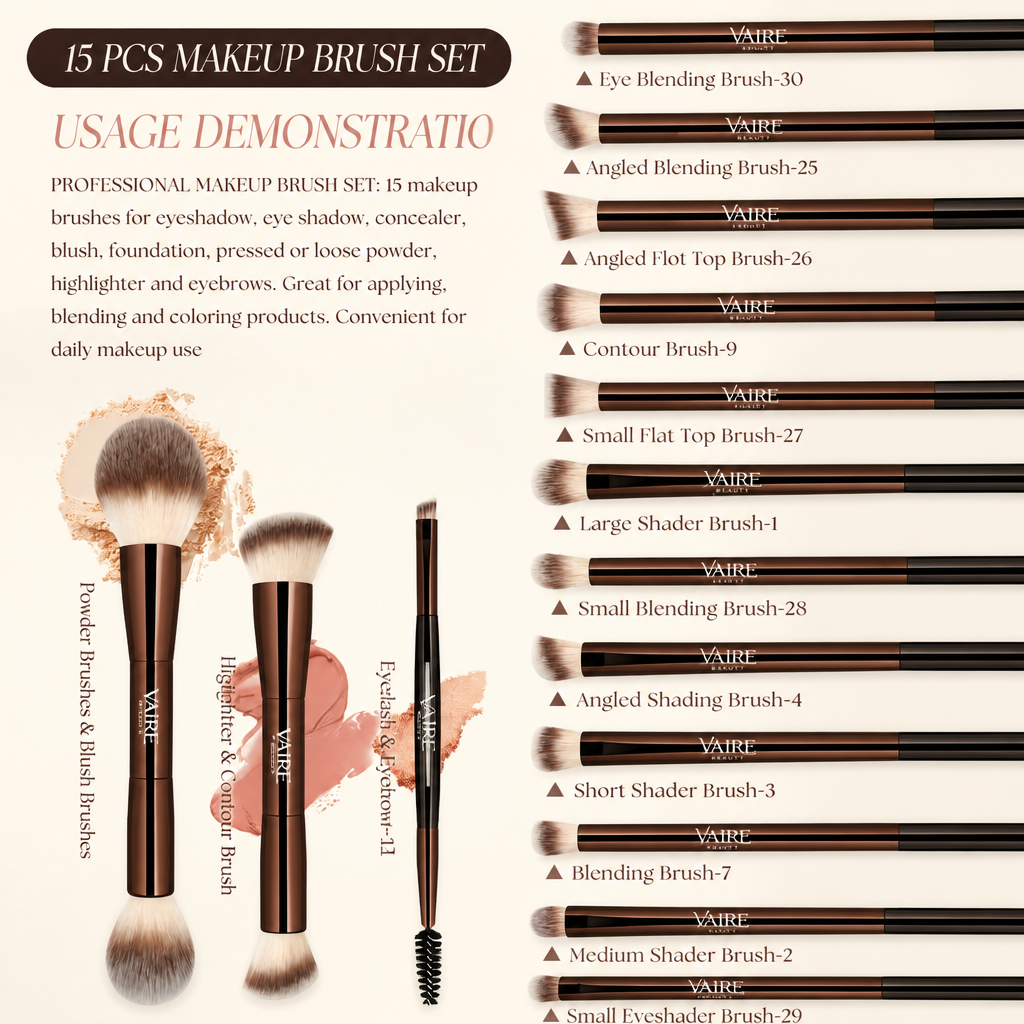 VAIRE double-ended brush set gallery