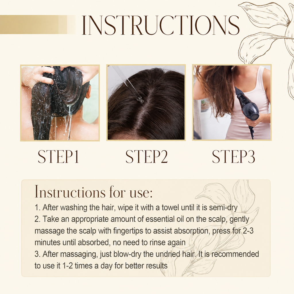 VAIRE hair oil instructions for use
