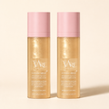 VAIRE BEAUTY Sheer Setting Mist Sunscreen SPF 50 on warm ivory studio background